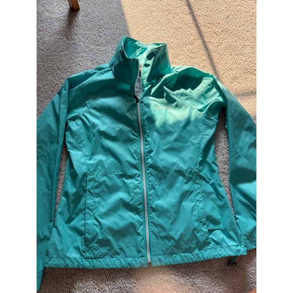 Columbia Jackets & Blazers - Columbia Jacket Womens Medium Green Windbreaker Outdoor Zip Hiking